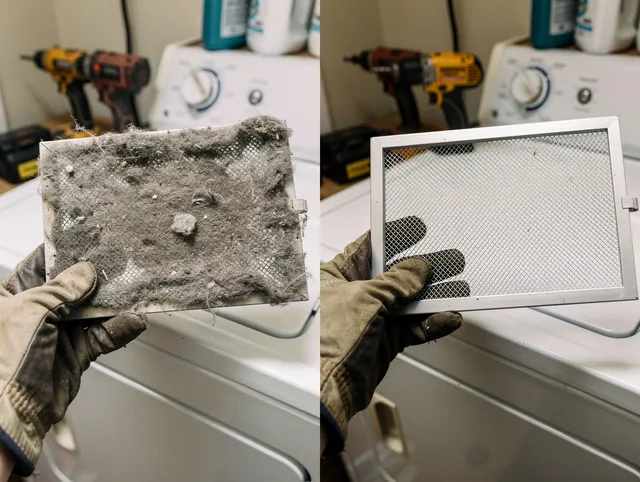 Professional lint trap cleaning by Shelton Dryer Vent Cleaning in Shelton