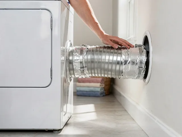 Professional dryer vent hose installation by Shelton Dryer Vent Cleaning in Shelton