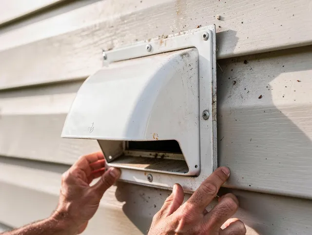 Shelton Dryer Vent Cleaning technician delivering thorough residential dryer vent cleaning service in Shelton